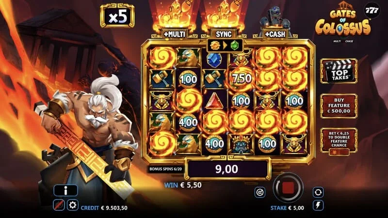 Gates of Colossus MultiChase - Panalong Combo sa Base Game