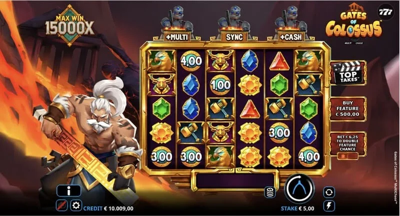 Gates of Colossus MultiChase - Pangunahing Screen na may 6x5 na Reels